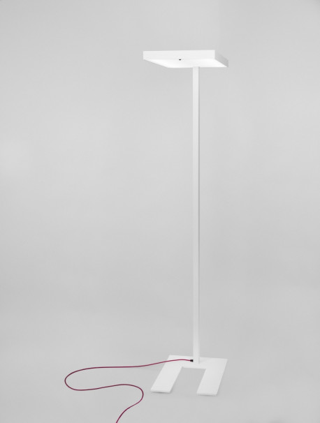 Lampadaire ampoule led design contemporain blanc AKIA
