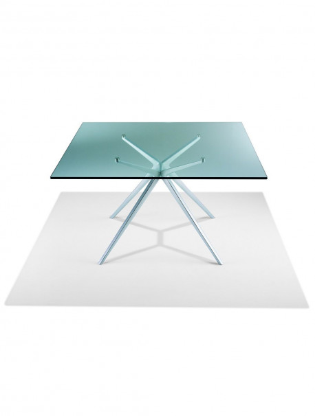Table de collectivité en verre H.75 cm EX