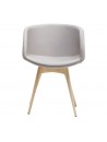 Fauteuil similicuir gris 