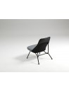 Fauteuil en cuir avec coussin  STRAIN