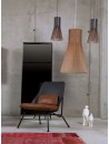Fauteuil en cuir avec coussin  STRAIN