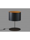 Lampe de bureau noire HALF MOON TABLE - Noir/Orange