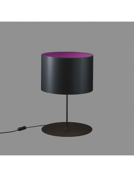 Lampe de bureau noire HALF MOON TABLE - Noir/Violet