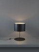 Lampe de bureau noire HALF MOON TABLE - Noir/Ivoire