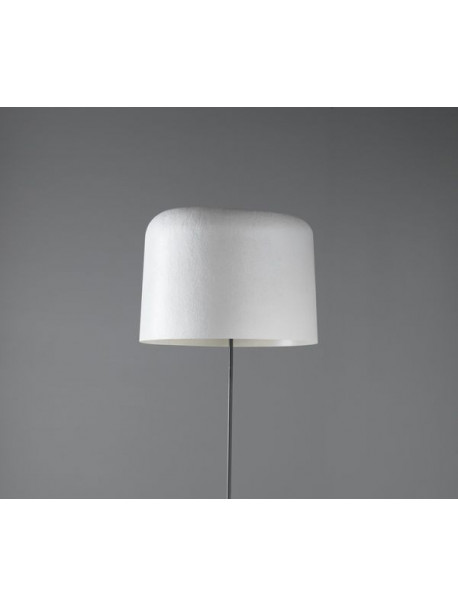 Lampadaire avec abat jour en verre OLA - Blanc