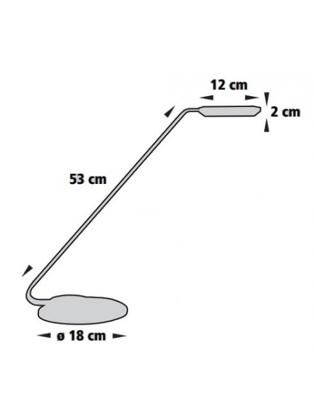 Dimensions lampe avec variateur ULVA