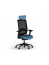 Siège de bureau ergonomique WI-MAX en résille - Bleu 