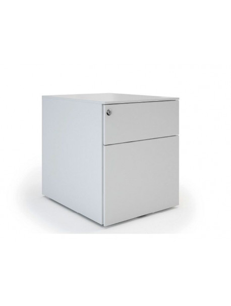 Caisson mobile 2 tiroirs UNIVERSAL QUICK 420 - Blanc