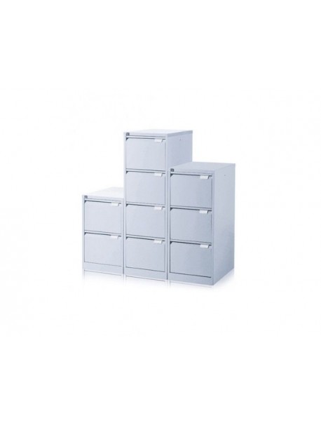 Classeur métallique 3 tiroirs EOL Gris aluminium